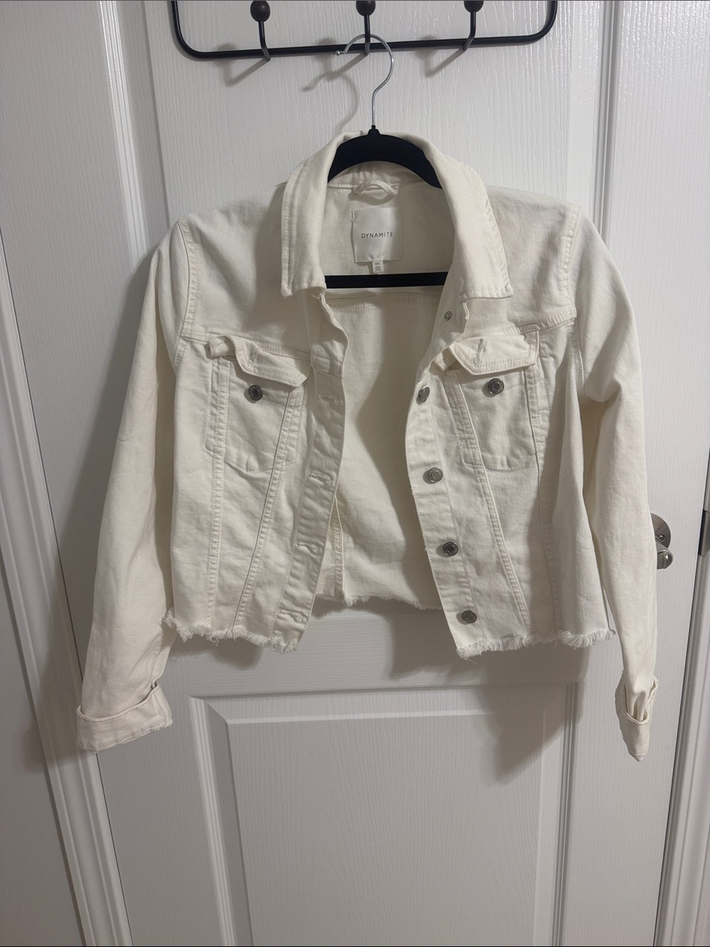 Dynamite White Denim Jacket